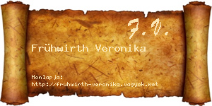 Frühwirth Veronika névjegykártya